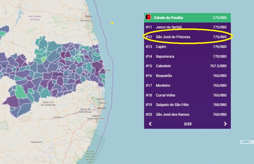 São José de Princesa termina 2019 como uma das cidades mais transparentes da Paraíba 