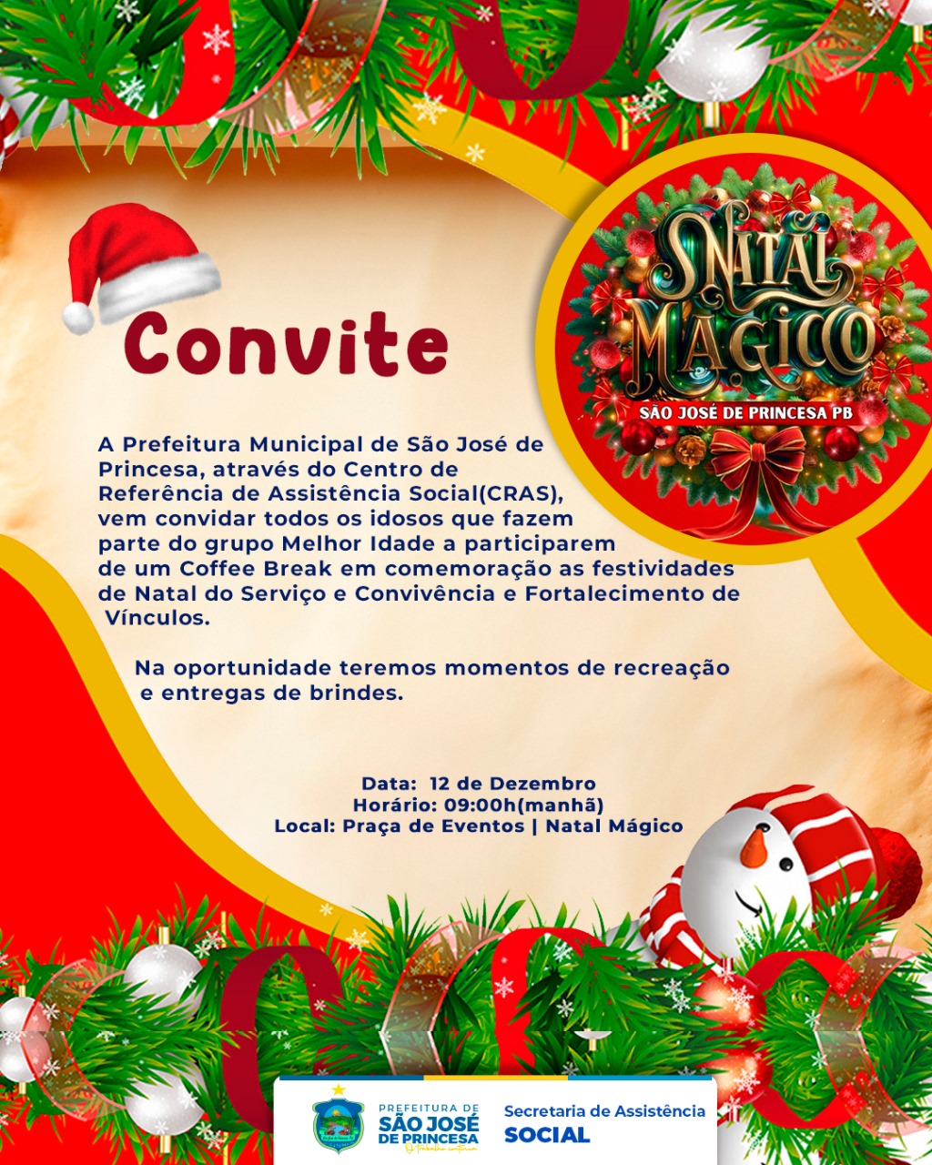 Natal Mágico do Grupo da Melhor Idade de São José de Princesa